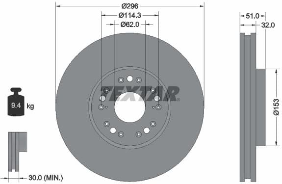 Brake Disc PRO 92237503
