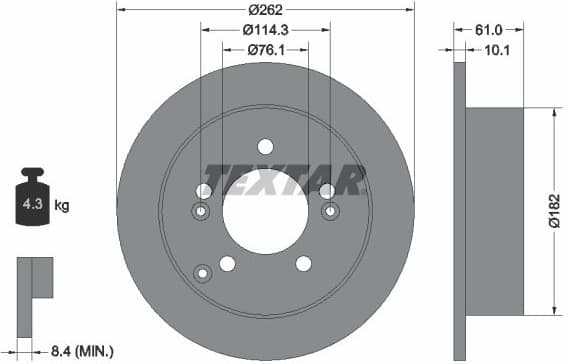 Brake Disc PRO 92156803