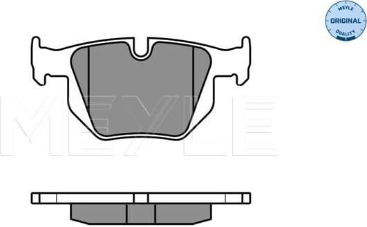Brake Pad Set, disc brake MEYLE-ORIGINAL: True to OE. 025 235 5017