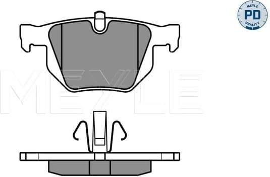 Brake Pad Set, disc brake MEYLE-PD: Advanced performance and design. 025 235 5017/PD - image 2