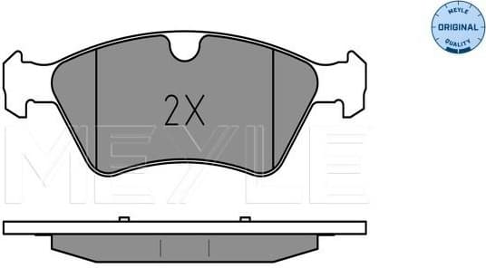 Brake Pad Set, disc brake MEYLE-ORIGINAL: True to OE. 025 239 2221 - image 2