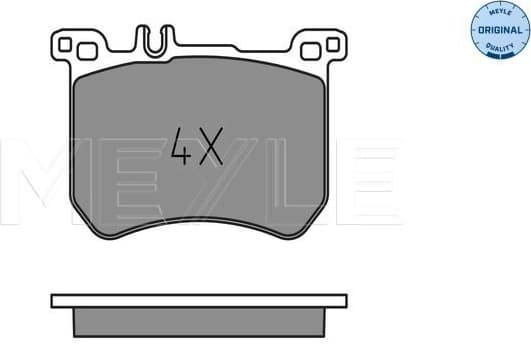 Brake Pad Set, disc brake MEYLE-ORIGINAL: True to OE. 025 251 8317
