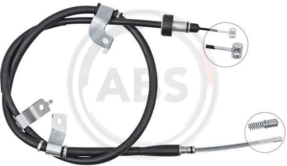 Cable Pull, parking brake K10040