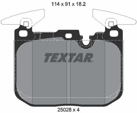 Brake Pad Set, disc brake 2502801