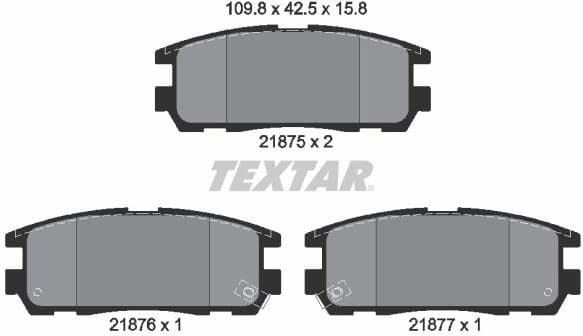 Brake Pad Set, disc brake 2187501