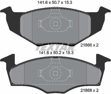 Brake Pad Set, disc brake Q+ 2186601
