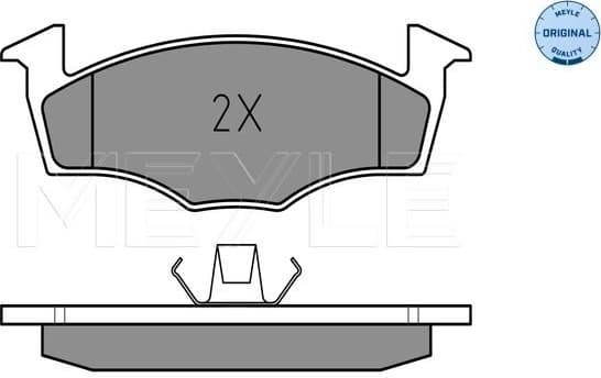 Brake Pad Set, disc brake MEYLE-ORIGINAL: True to OE. 025 218 6617 - image 2