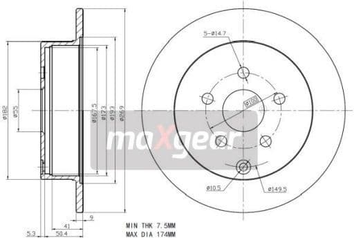 Brake Disc 19-2266 - image 2