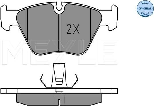 Brake Pad Set, disc brake MEYLE-ORIGINAL: True to OE. 025 219 9020