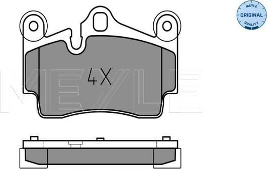 Brake Pad Set, disc brake MEYLE-ORIGINAL: True to OE. 025 236 9417