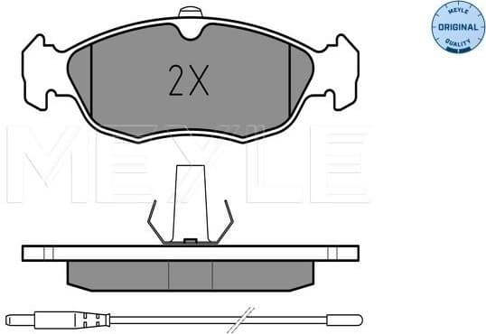 Brake Pad Set, disc brake MEYLE-ORIGINAL: True to OE. 025 214 3017/W - image 2