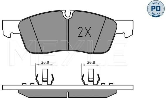 Brake Pad Set, disc brake MEYLE-PD: Advanced performance and design. 025 251 9219/PD
