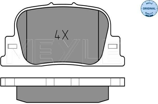 Brake Pad Set, disc brake MEYLE-ORIGINAL: True to OE. 025 235 9215