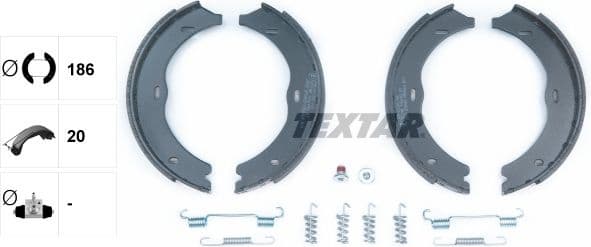 Brake Shoe Set, parking brake 91061900