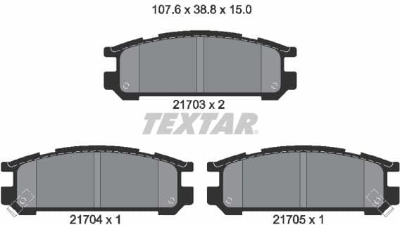 Brake Pad Set, disc brake 2170301