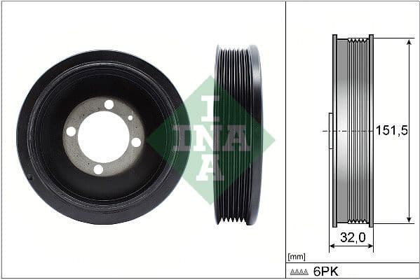 Belt Pulley, crankshaft 544 0123 10