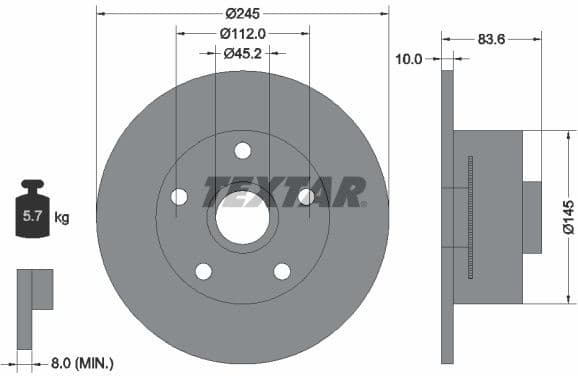 Brake Disc PRO 92154303
