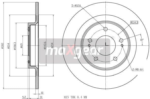 Brake Disc 19-3242 - image 2