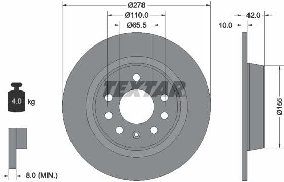 Brake Disc PRO 92167603