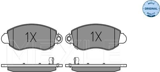 Brake Pad Set, disc brake MEYLE-ORIGINAL: True to OE. 025 235 7718/W