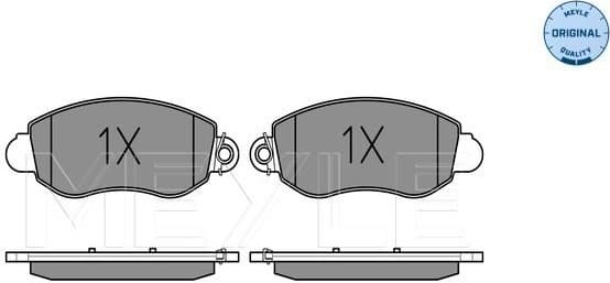 Brake Pad Set, disc brake MEYLE-ORIGINAL: True to OE. 025 235 7718/W - image 2