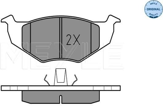 Brake Pad Set, disc brake MEYLE-ORIGINAL: True to OE. 025 218 6615