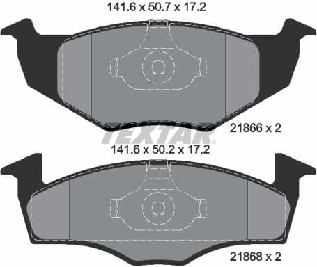 Brake Pad Set, disc brake Q+ 2186602