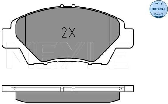 Brake Pad Set, disc brake MEYLE-ORIGINAL: True to OE. 025 249 7915/W - image 2