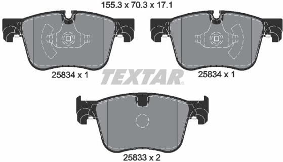 Brake Pad Set, disc brake Q+ 2583401