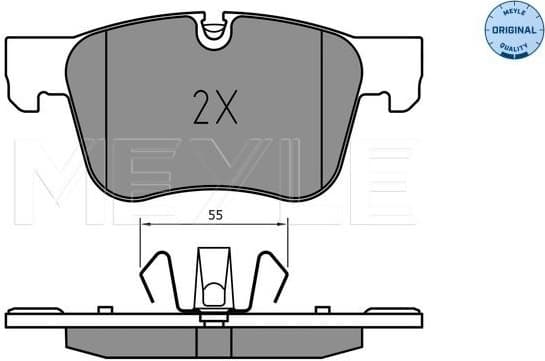 Brake Pad Set, disc brake MEYLE-ORIGINAL: True to OE. 025 258 3417