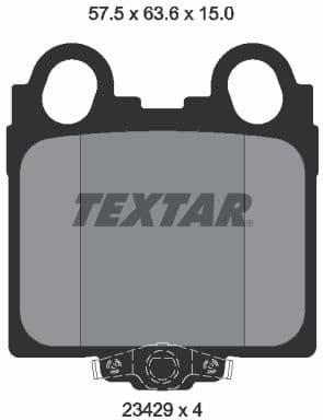 Brake Pad Set, disc brake 2342901