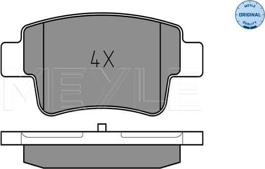 Brake Pad Set, disc brake MEYLE-ORIGINAL: True to OE. 025 243 4917