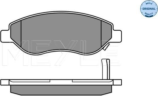 Brake Pad Set, disc brake MEYLE-ORIGINAL: True to OE. 025 245 5019/W - image 3