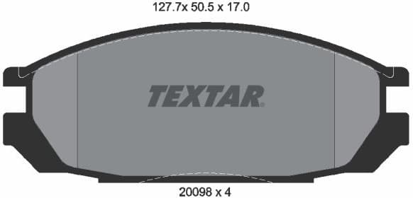 Brake Pad Set, disc brake 2009801