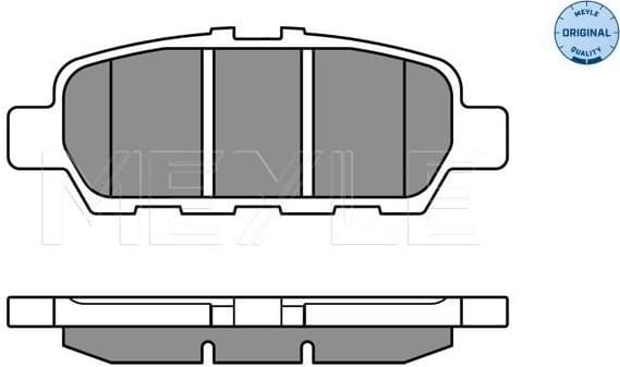 Brake Pad Set, disc brake MEYLE-ORIGINAL: True to OE. 025 248 7113/W