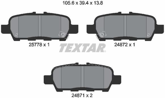 Brake Pad Set, disc brake 2577801