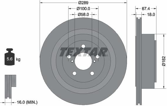 Brake Disc PRO 92173603