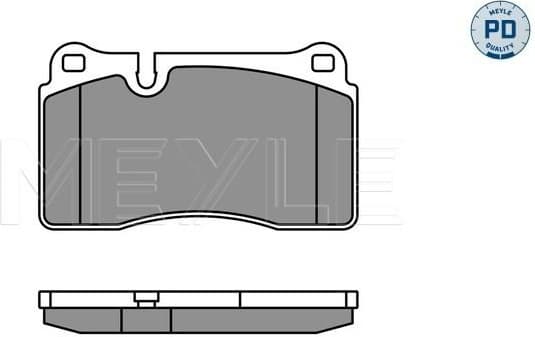 Brake Pad Set, disc brake MEYLE-PD: Advanced performance and design. 025 240 9817/PD