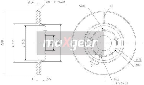 Brake Disc 19-0723 - image 2