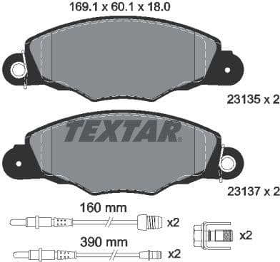 Brake Pad Set, disc brake Q+ 2313503