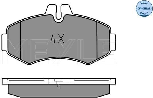 Brake Pad Set, disc brake MEYLE-ORIGINAL: True to OE. 025 230 2220