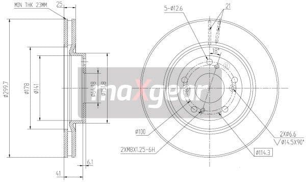 Brake Disc 19-2301 - image 2