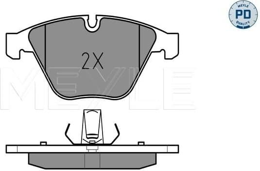 Brake Pad Set, disc brake MEYLE-PD: Advanced performance and design. 025 241 6120/PD