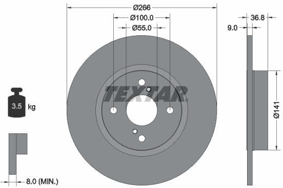 Brake Disc PRO 92169203