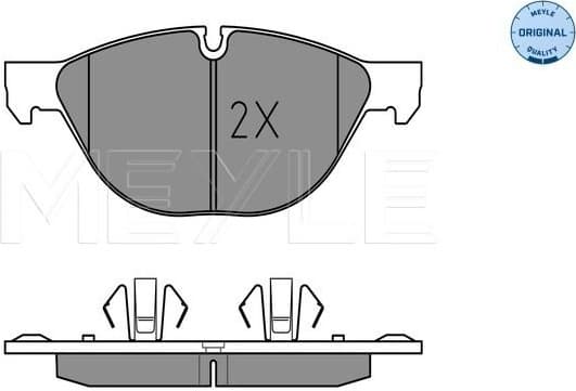 Brake Pad Set, disc brake MEYLE-ORIGINAL: True to OE. 025 241 7219
