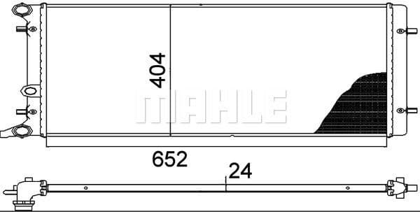 Radiator, engine cooling BEHR *** PREMIUM LINE *** CR 368 000P - image 2