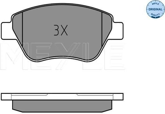 Brake Pad Set, disc brake MEYLE-ORIGINAL: True to OE. 025 237 0517/W - image 2
