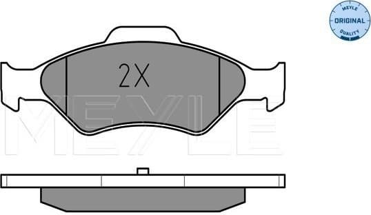 Brake Pad Set, disc brake MEYLE-ORIGINAL: True to OE. 025 232 0018 - image 2