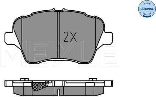 Brake Pad Set, disc brake MEYLE-ORIGINAL: True to OE. 025 251 3417