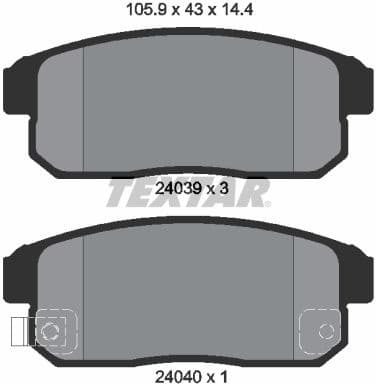 Brake Pad Set, disc brake 2403901